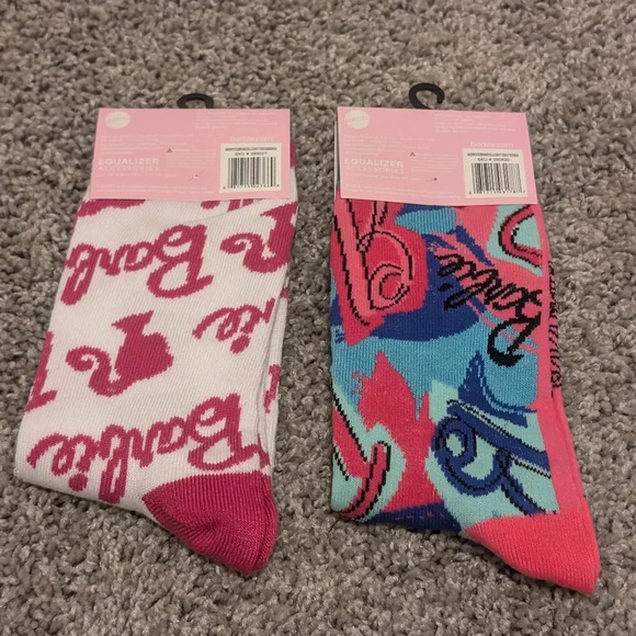 ⭐2/$25⭐New! Women's Barbie Socks 2 pair - Picture 2 of 5